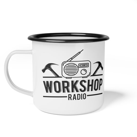 Workshop Radio Camping Enamel Mug